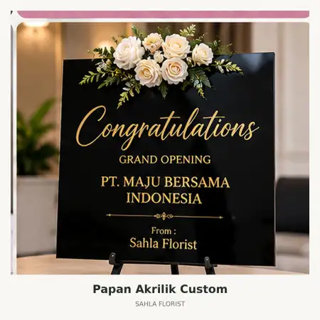 Papan Bunga Akrilik Binawidya